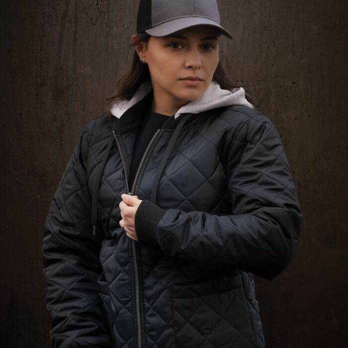 ATC WeRK™ QUILTED FREEZER LADIES’ JACKET WITH DETACHABLE HOOD Thumbnail