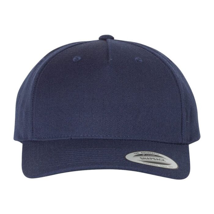 Premium Five-Panel Curved Bill Snapback Cap Thumbnail
